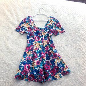 90s Vintage Floral Romper